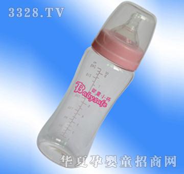 婴童小将晶钻玻璃奶瓶宽口240ml