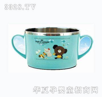 朗维防烫抗菌不锈钢双柄碗700ml
