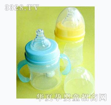 圭皎宽口径自动吸管硅胶奶瓶