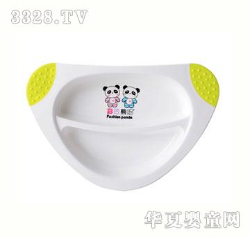 彩色熊猫乐餐分格餐盘