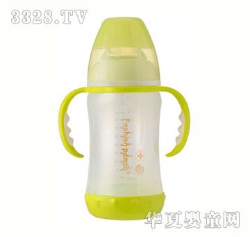 彩色熊猫宽口晶钻防爆直身+自动吸管+握把260ml