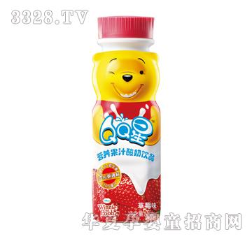 伊利QQ星营养果汁酸奶草莓味200ml