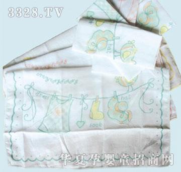 母婴坊M3760三条装纱布印花手帕