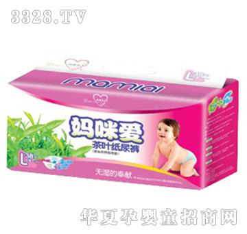 妈咪爱茶叶婴儿尿裤L