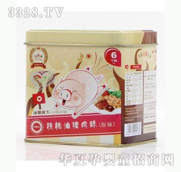 雅布力贝思乐方罐核桃油原味猪肉酥