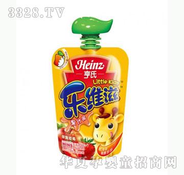 雅布力亨氏乐维滋苹果草莓果汁泥