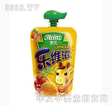 雅布力亨氏乐维滋果汁泥苹果香橙