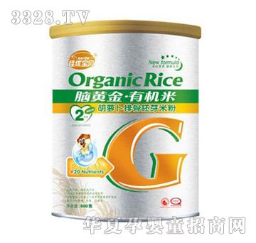 佳优宝贝脑黄金有机米胡萝卜排骨胚芽米粉