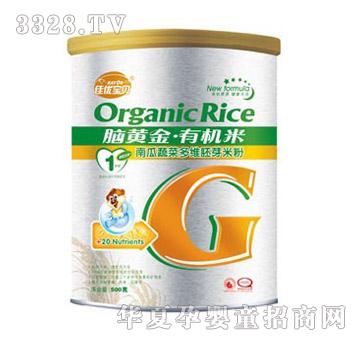 佳优宝贝脑黄金有机米南瓜蔬菜多维胚芽米粉