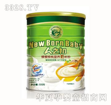 人之初蜂蜜核桃奶米粉听装