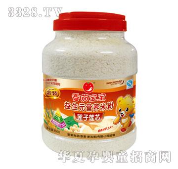 番茄宝宝莲子莲芯益生元营养米粉850g