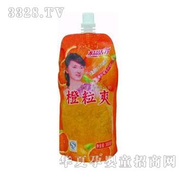 水晶活力300ml橙粒爽
