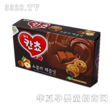 乐天小熊巧克力饼