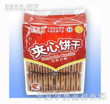 嘉士利320g巧克力味夹心饼