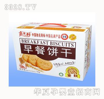 嘉士利1kg麦麸早餐饼5条装