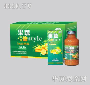 木栏栅果蔬style混合果汁饮料