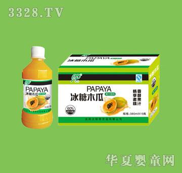 吉派380mlx15瓶冰糖木瓜果汁饮料