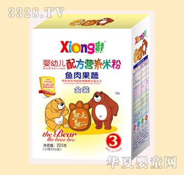 熊大熊二婴幼儿鱼肉果蔬米粉