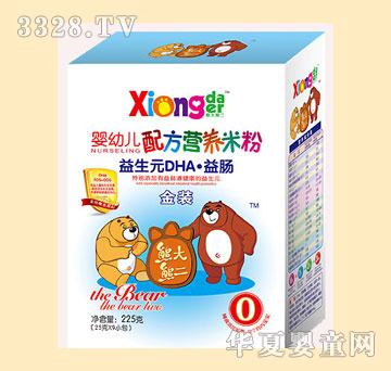 熊大熊二婴幼儿益生元DHA益肠米粉