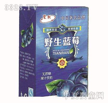 蒙利野生蓝莓无蔗糖果汁饮料250ml