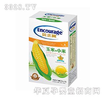 贝之翼玉米+小米系列菠菜复合益生元护肠米粉