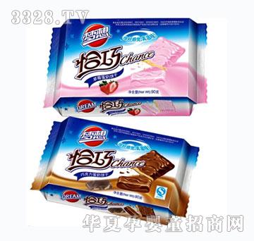 恰巧90g巧克力涂层饼干