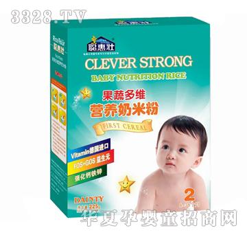 聪惠壮果蔬多维营养奶米粉2段