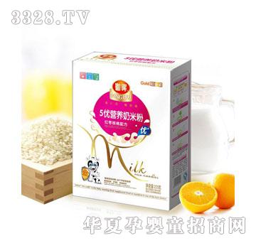 铭晖5优红枣核桃奶米粉盒装