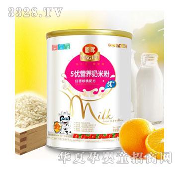 铭晖5优红枣核桃奶米粉听装