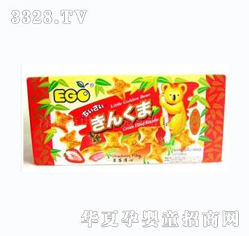 伊香金小熊草莓灌心饼