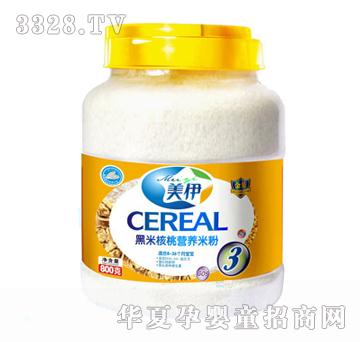 美伊黑米核桃营养米粉罐装