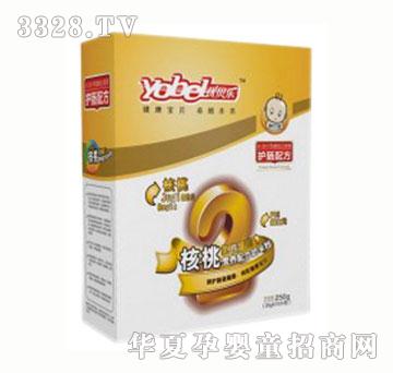 优贝乐核桃乳铁蛋白营养配方奶米粉盒装