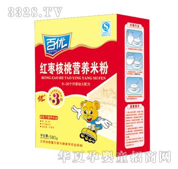 百优580g红枣核桃营养米粉