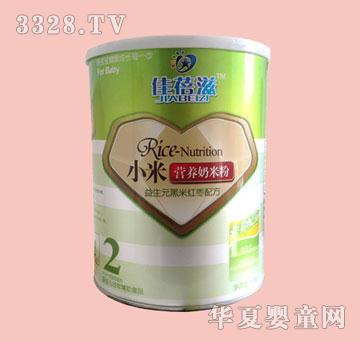 佳倍滋2阶段听装小米奶米粉（益生元黑米红枣）