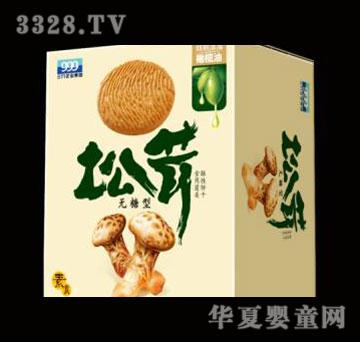 三九松茸食用菌类酥性饼干750g(30包)无糖型