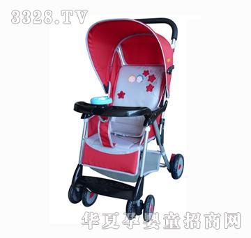 小立方轻便婴儿推车（玫红）