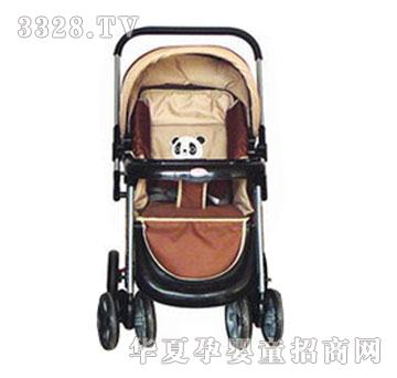 小贝乐儿童手推车T-128卡其色