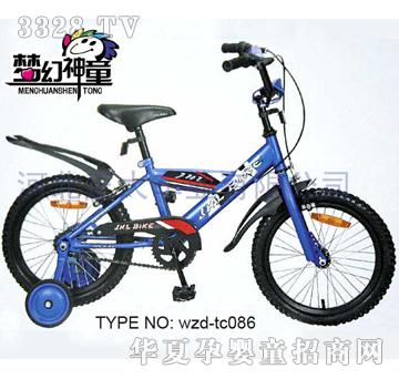 梦幻神童儿童山地自行车带辅助轮wzd-tc086