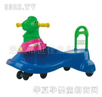 世佳绿色小马扭扭车