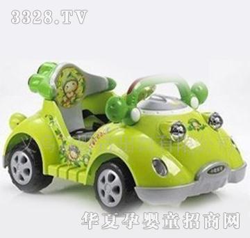 小龙哈彼绿色甲壳虫电动汽车