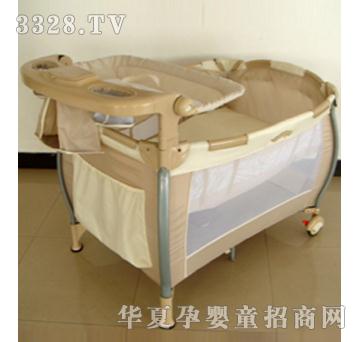 贝尔灰色婴儿床