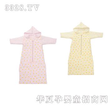 黄色小鸭彩鹿可脱袖调节睡袋衣