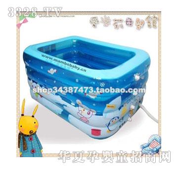 曼波鱼屋婴儿方形充气游泳池YP025