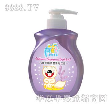 安安皮特儿童甜睡洗发沐浴二合一500g
