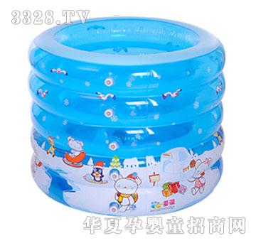 曼波鱼屋充气游泳池（冰熊圆形）