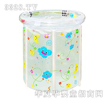 曼波鱼屋支架游泳池（宝贝爱游透明彩绘）