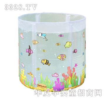 曼波鱼屋支架游泳池（透明彩绘）