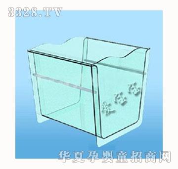 爱宝宝婴儿透明游泳池淡蓝