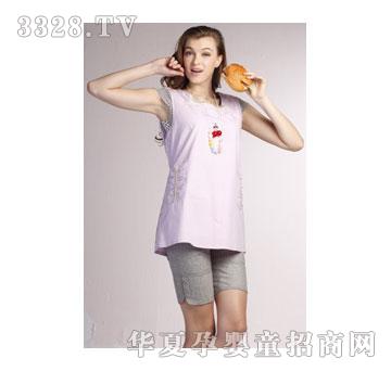 新康防辐射服上衣夏款粉红色F017