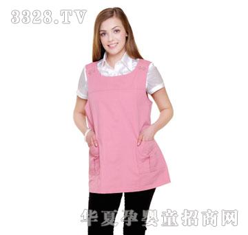 优加防辐射孕妇服-双肩扣马甲粉红色